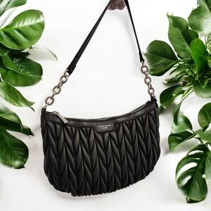 David Jones Paris Quilted Shoulder Bag